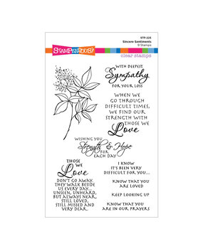 Stampendous Sincere Sentiments Clear Stamp Set (STP-225) (OUTLET)