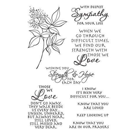 Stampendous Sincere Sentiments Clear Stamp Set (STP-225) (OUTLET)