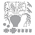 Fresh Picked Vase Bouquet Etched Dies (S5-618) (OUTLET)