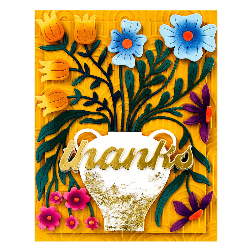 Spellbinders Fresh Picked Vase Bouquet Etched Dies (S5-618) (OUTLET) Spellbinders Fresh Picked Vase Bouquet Etched Dies (S5-618) (OUTLET)