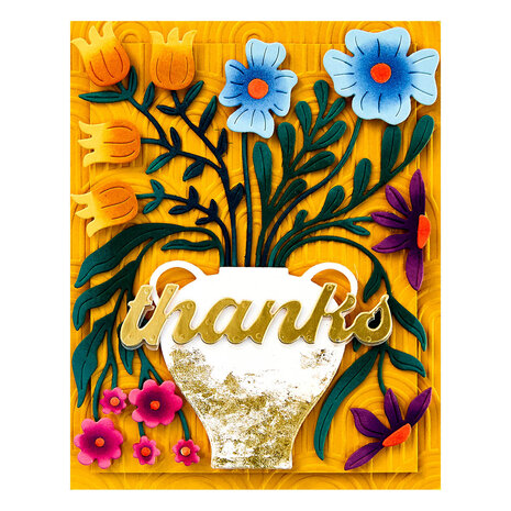 Spellbinders Fresh Picked Vase Bouquet Etched Dies (S5-618) (OUTLET) Spellbinders Fresh Picked Vase Bouquet Etched Dies (S5-618) (OUTLET)