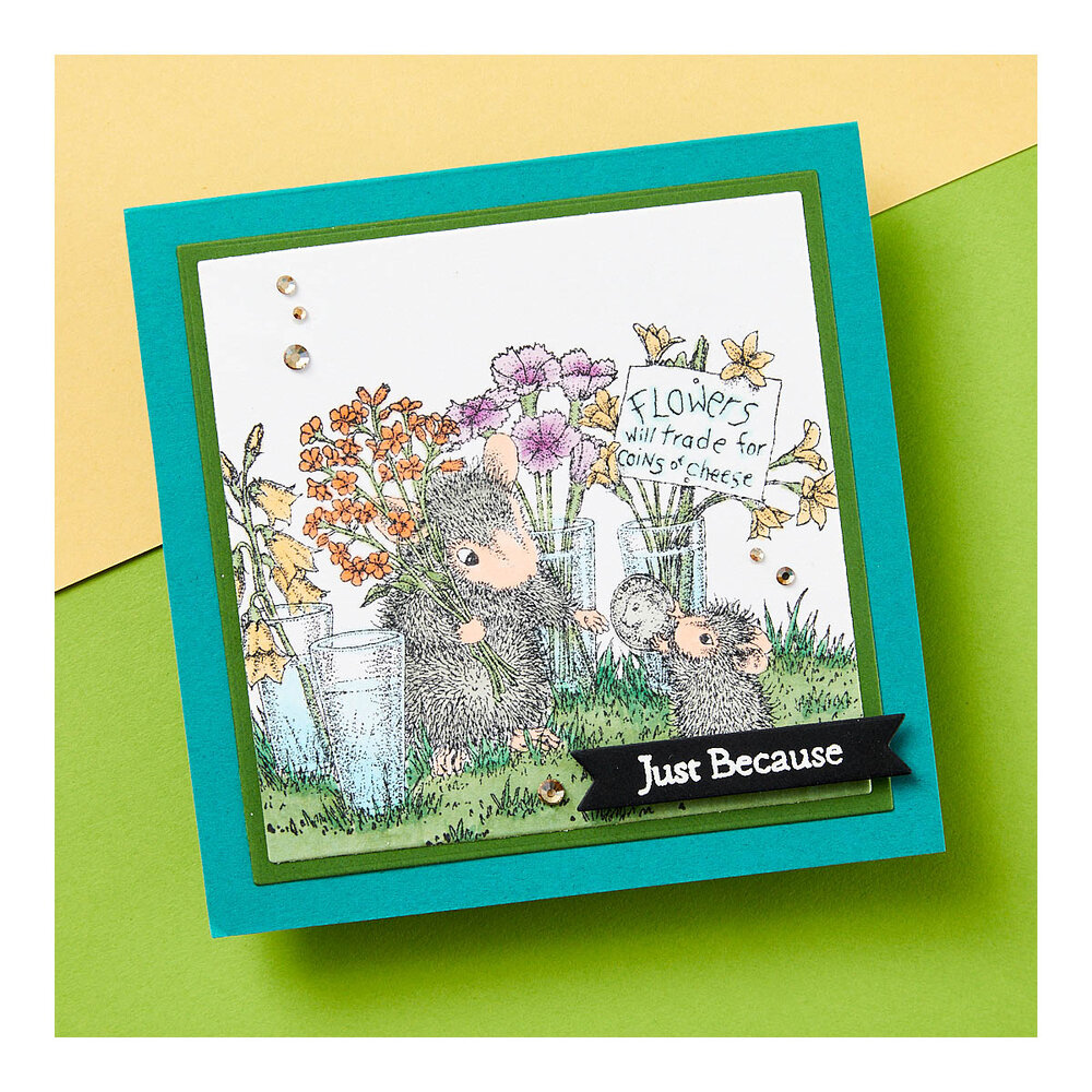 Spellbinders Flower Market Cling Rubber Stamp (RSC-025) Spellbinders Flower Market Cling Rubber Stamp (RSC-025)