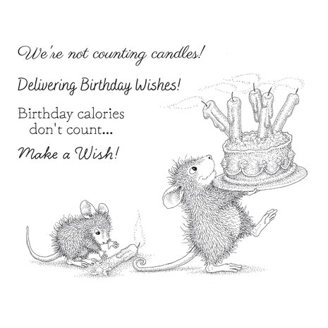 Spellbinders Birthday Wishes Cling Rubber Stamp (RSC-024) Spellbinders Birthday Wishes Cling Rubber Stamp (RSC-024)