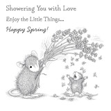 Spellbinders Flower Shower Cling Rubber Stamp (RSC-023)
