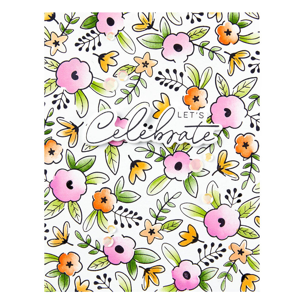 Spellbinders Floral Celebration Press Plate (BP-151) (DISCONTINUED) Spellbinders Floral Celebration Press Plate (BP-151) (DISCONTINUED)