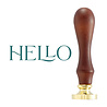 Spellbinders Oval Hello Wax Seal Stamp (WS-121) (OUTLET) Spellbinders Oval Hello Wax Seal Stamp (WS-121) (OUTLET)
