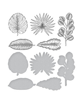 Spellbinders Tropical Leaves Press Plate & Die Set (BP-155) (OUTLET) Spellbinders Tropical Leaves Press Plate & Die Set (BP-155) (OUTLET)