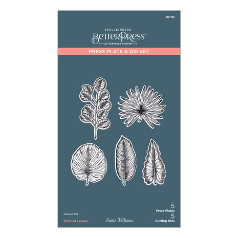 Spellbinders Tropical Leaves Press Plate & Die Set (BP-155) (OUTLET) Spellbinders Tropical Leaves Press Plate & Die Set (BP-155) (OUTLET)