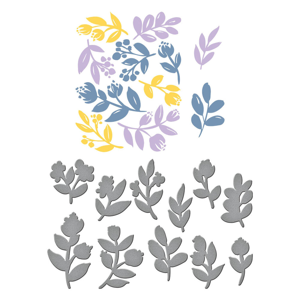 Spellbinders Sprigs Registration Press Plate & Die Set (BPR-009) (OUTLET) Spellbinders Sprigs Registration Press Plate & Die Set (BPR-009) (OUTLET)