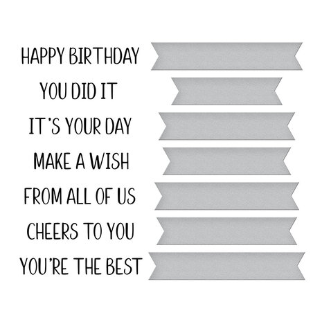 Spellbinders Cheers to You Sentiments Press Plate & Die Set (BP-162) Spellbinders Cheers to You Sentiments Press Plate & Die Set (BP-162)