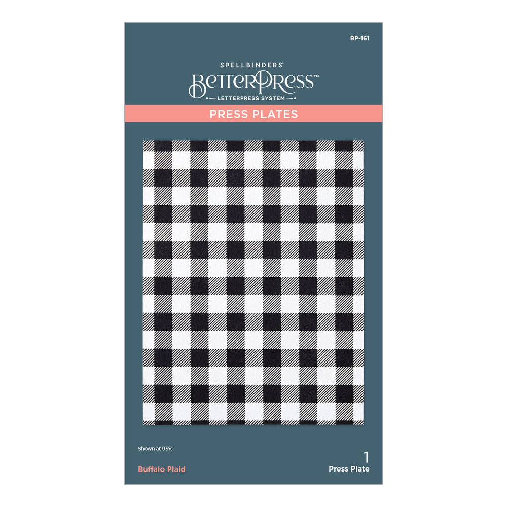 Spellbinders Buffalo Plaid Press Plate (BP-161) Spellbinders Buffalo Plaid Press Plate (BP-161)