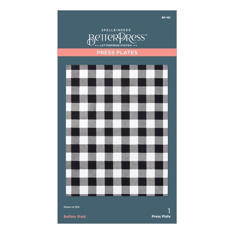 Spellbinders Buffalo Plaid Press Plate (BP-161) Spellbinders Buffalo Plaid Press Plate (BP-161)