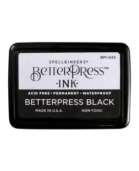 Spellbinders Full Size BetterPress Black Ink Pad (BPI-043) Spellbinders Full Size BetterPress Black Ink Pad (BPI-043)