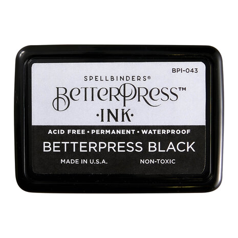 Spellbinders Full Size BetterPress Black Ink Pad (BPI-043) Spellbinders Full Size BetterPress Black Ink Pad (BPI-043)