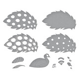 Spellbinders Kaleidoscope Peacock Etched Dies (S5-631) (DISCONTINUED)