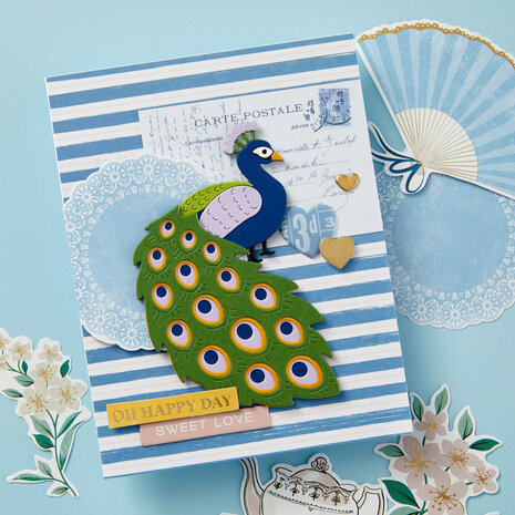 Spellbinders Kaleidoscope Peacock Etched Dies (S5-631) (DISCONTINUED) Spellbinders Kaleidoscope Peacock Etched Dies (S5-631) (DISCONTINUED)