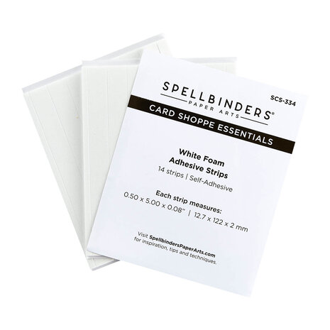 Spellbinders White Foam Adhesive Strips 2mm (SCS-334) Spellbinders White Foam Adhesive Strips 2mm (SCS-334)