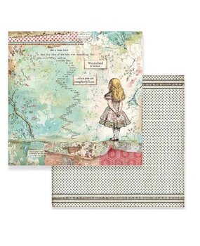 Stamperia Alice 12x12 Inch Paper Sheets (10pcs) (SBB582) (DISCONTINUED)