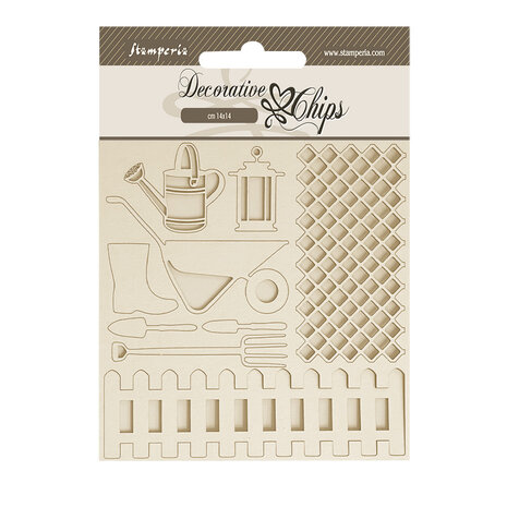 Stamperia Garden Decorative Chips Tools (SCB214) (DISCONTINUED)