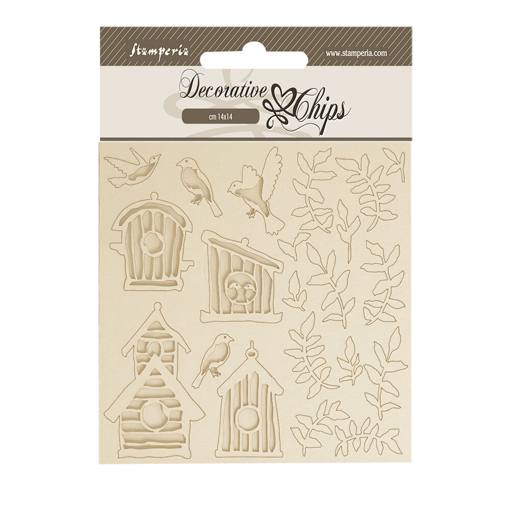Stamperia Garden Decorative Chips Nests (SCB215) (DISCONTINUED)