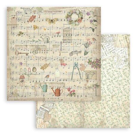 Stamperia Garden 8x8 Inch Paper Pack (SBBS104)