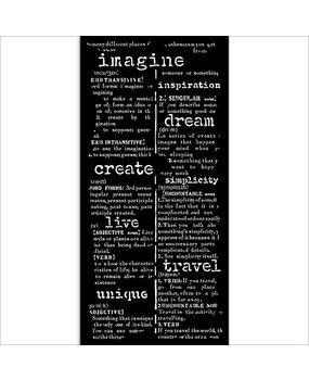 Stamperia Create Happiness Secret Diary Thick Stencil 12x25cm Dictionary (KSTDL91) Stamperia Create Happiness Secret Diary Thick Stencil 12x25cm Dictionary (KSTDL91)