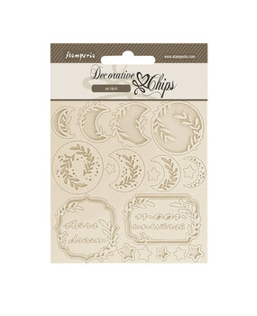 Stamperia Create Happiness Secret Diary Decorative Chips Moon (SCB216) (DISCONTINUED) Stamperia Create Happiness Secret Diary Decorative Chips Moon (SCB216) (DISCONTINUED)