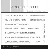 Simple and Basic You Are Special to Me A7 Clear Stamp (SBC180) (DISCONTINUED)