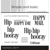 Simple and Basic Hip Hip Hooray A7 Clear Stamp (SBC179) (DISCONTINUED)
