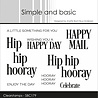 Simple and Basic Hip Hip Hooray A7 Clear Stamp (SBC179) (DISCONTINUED)