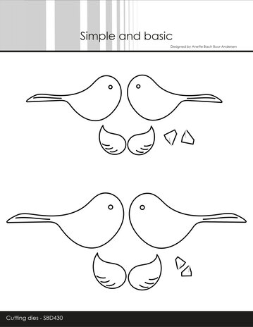 Simple and Basic Symmetrical Birds Dies (SBD430) (OUTLET)