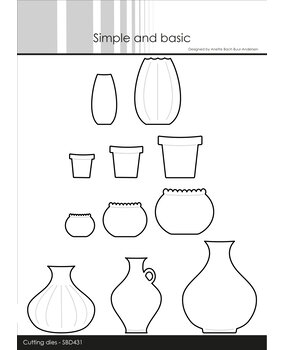 Simple and Basic Pots and Vases Dies (SBD431) (DISCONTINUED)