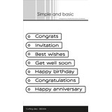 Simple and Basic English Tag Texts Dies (SBD434) (DISCONTINUED)