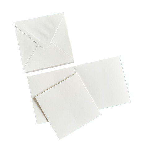 HobbyGros Storage Cards & Envelopes Square Snow White (50pcs) (SS116) HobbyGros Storage Cards & Envelopes Square Snow White (50pcs) (SS116)
