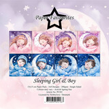 Paper Favourites Sleeping Girl & Boy 6x6 Inch Paper Pack (PF285) (DISCONTINUED)