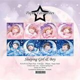 Paper Favourites Sleeping Girl & Boy 12x12 Inch Paper Pack (PF485) (DISCONTINUED)
