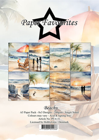 Paper Favourites Beachy A5 Paper Pack (PFA131) (OUTLET)