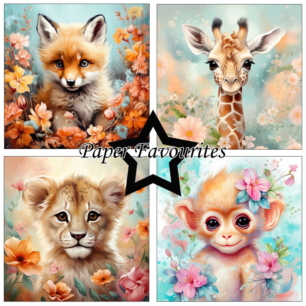 Paper Favourites Baby Animals 6x6 Inch Paper Pack (PF286) (DISCONTINUED)