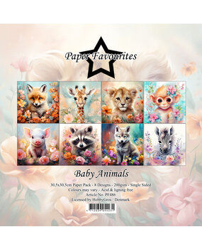 Paper Favourites Baby Animals 12x12 Inch Paper Pack (PF486) (DISCONTINUED)