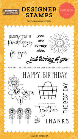 Carta Bella Begin With Kindness Clear Stamps (CBSS368045) (OUTLET) Carta Bella Begin With Kindness Clear Stamps (CBSS368045) (OUTLET)