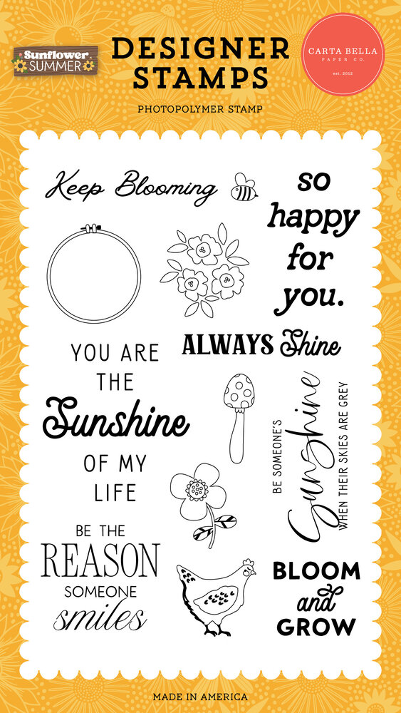 Carta Bella Keep Blooming Clear Stamps (CBSS368044) (OUTLET) Carta Bella Keep Blooming Clear Stamps (CBSS368044) (OUTLET)