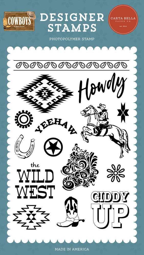 Carta Bella Yeehaw Clear Stamps (CBCBS371041) (OUTLET)