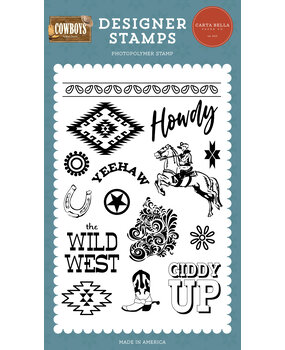 Carta Bella Yeehaw Clear Stamps (CBCBS371041) (OUTLET)