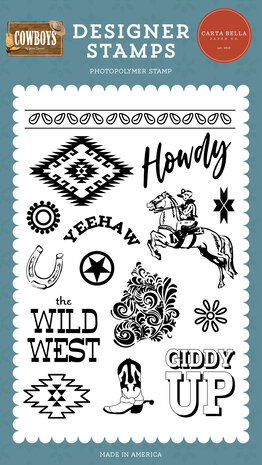 Carta Bella Yeehaw Clear Stamps (CBCBS371041) (OUTLET)