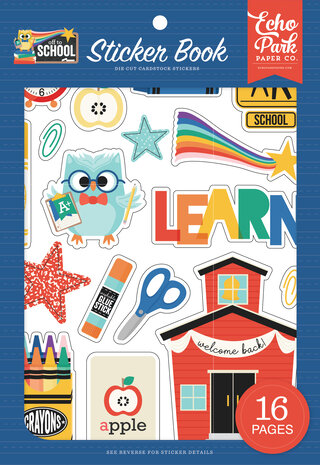 Echo Park Off To School Sticker Book (OTS370029) (DISCONTINUED)
