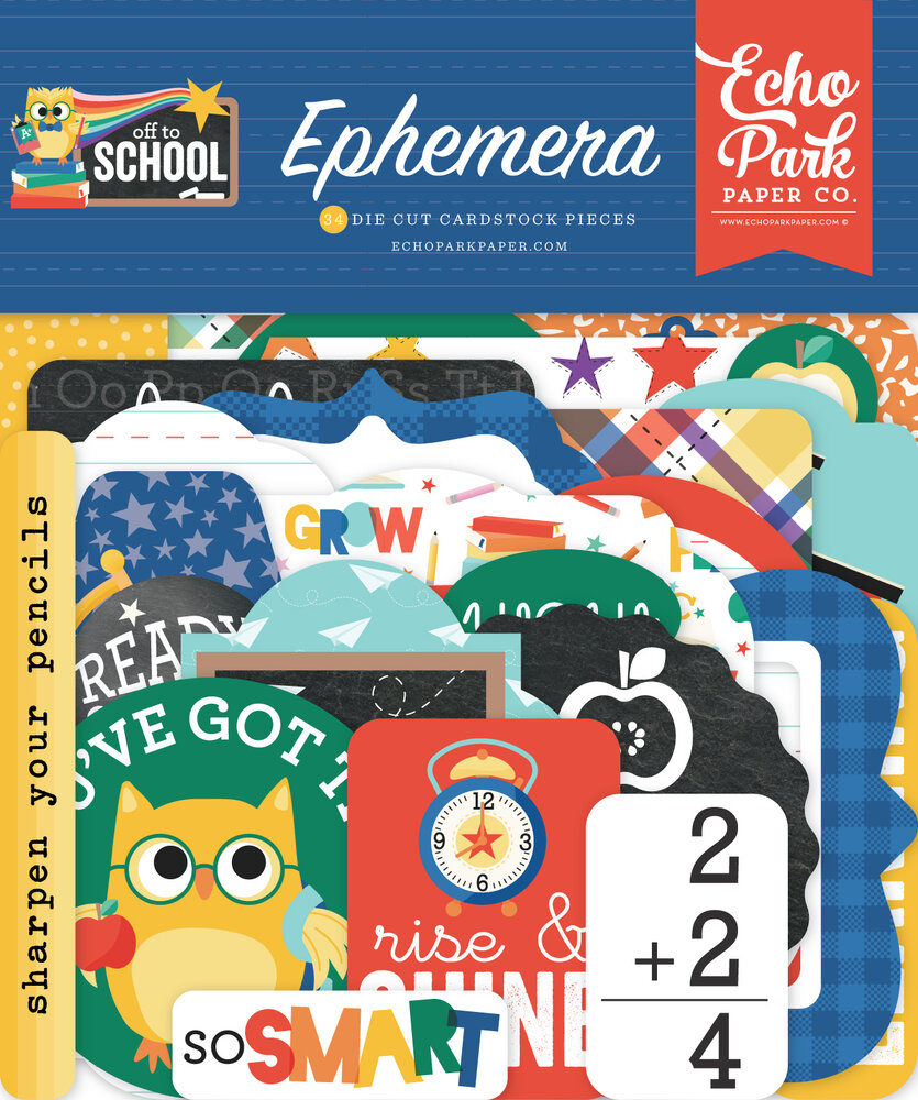 Echo Park Off To School Ephemera (OTS370024) (DISCONTINUED) Echo Park Off To School Ephemera (OTS370024) (DISCONTINUED)
