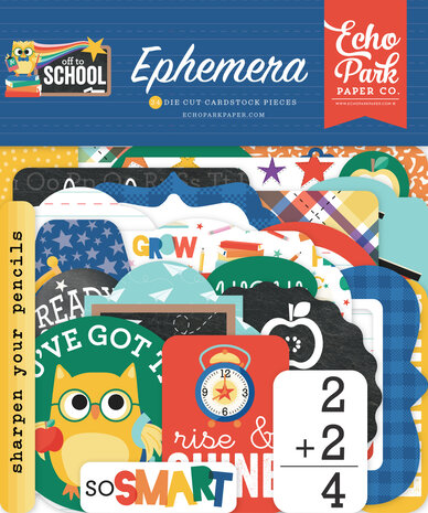 Echo Park Off To School Ephemera (OTS370024) (DISCONTINUED) Echo Park Off To School Ephemera (OTS370024) (DISCONTINUED)