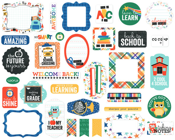 Echo Park Off To School Ephemera (OTS370024) (OUTLET) Echo Park Off To School Ephemera (OTS370024) (OUTLET)