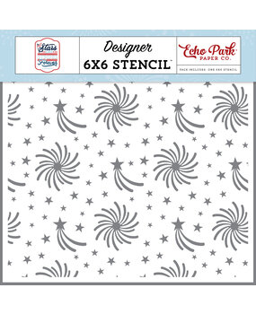 Echo Park Firework Sky Stencil (SSF369035) (OUTLET)