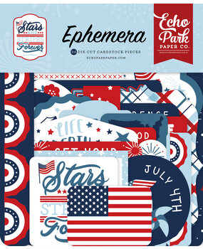Echo Park Stars And Stripes Forever Ephemera (SSF369024) (DISCONTINUED)